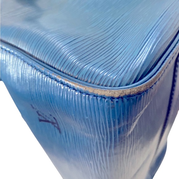 5 pc set Louis Vuitton Toledo Blue Epi Speedy 25, Tag, Lock, Key, COA & Dustbag - Picture 10 of 17